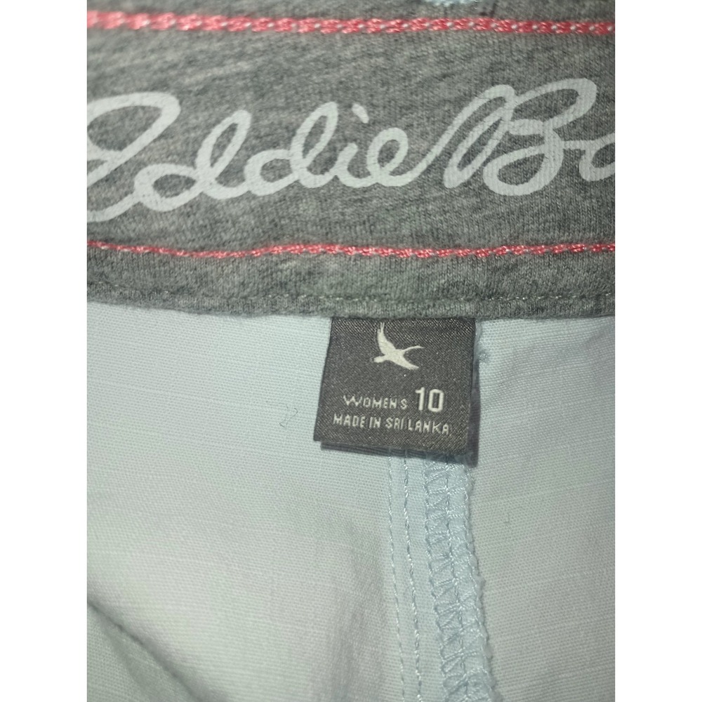 Eddie Bauer Women's Ripstop Cargo Roll Tab Hiking Pants Size 10 Light Blue Camp - Picture 6 of 16